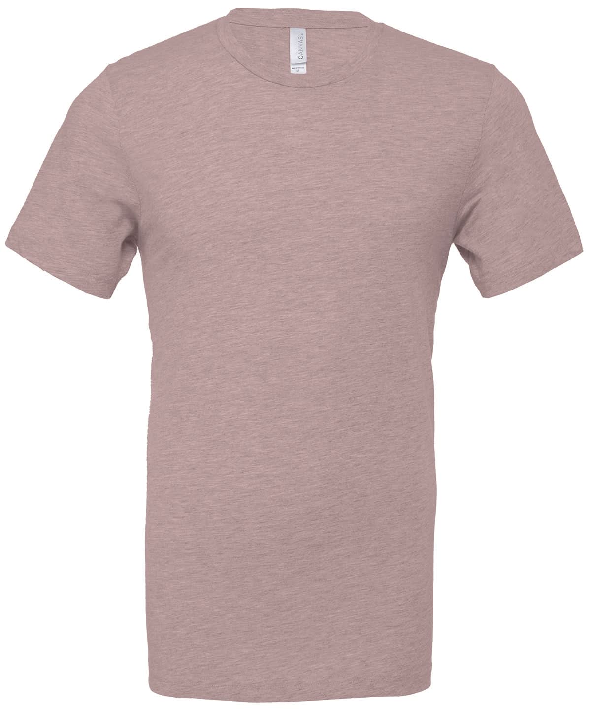 Bella Canvas Unisex heather CVC short sleeve t shirt Heather Pink Gravel CV01H - Heather Pink Gravel - Customisable T-Shirts