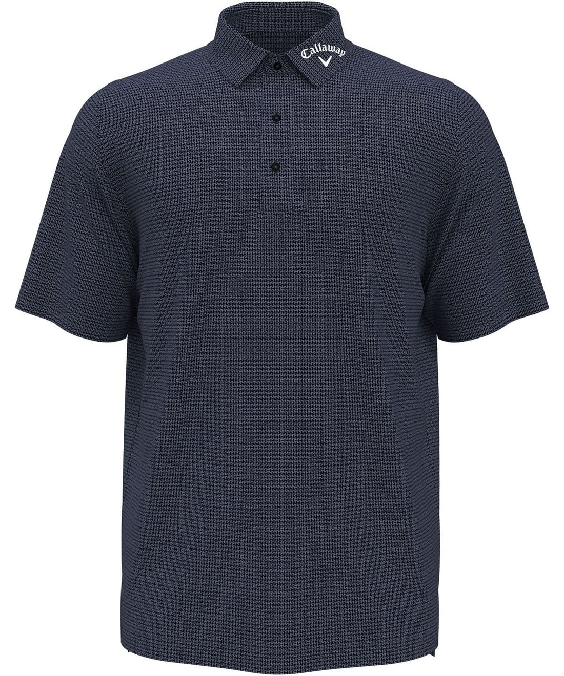 Callaway Classic jacquard polo CW033 - Caviar - Customisable Polos