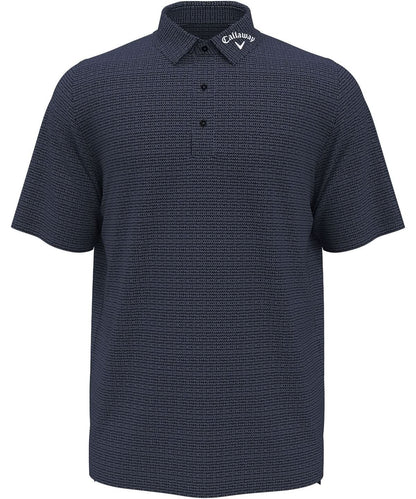 Callaway Classic jacquard polo CW033 - Caviar - Customisable Polos
