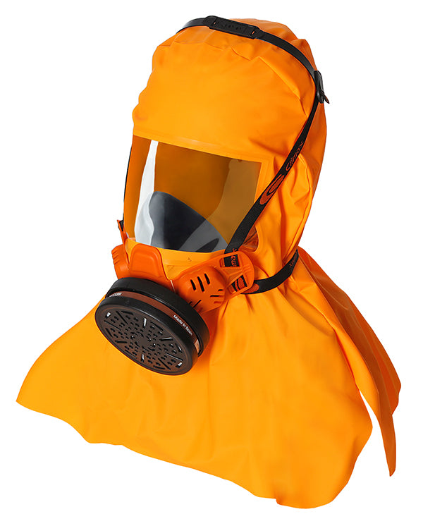 Climax Logo Climax Abekp Filtered Evacuation Hood - Orange ONESIZE - Customisable Respiratory Protection