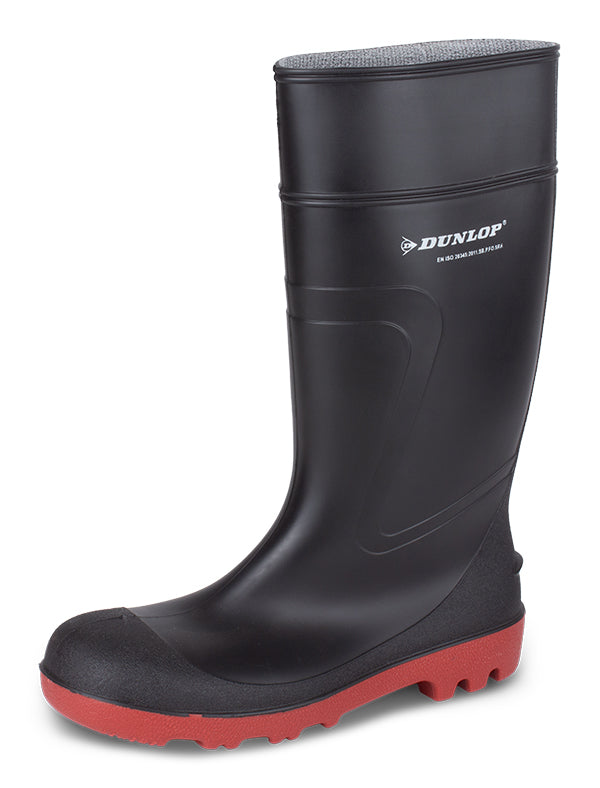 Dunlop Warwick Full Safety Wellington - Black - Customisable Wellingtons