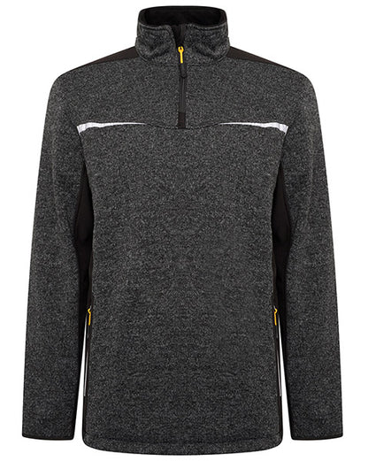Jcb Workwear Jcb Workwear Trade Elmhurst Ii Quarter Zip Fleece - Grey - Customisable Fleeces