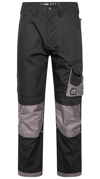 Jcb Workwear Jcb Workwear Trade Rip Stop Trousers - Black Grey - Customisable Trousers