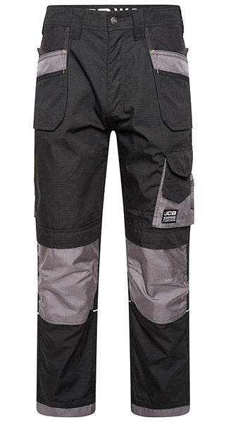 Jcb Workwear Jcb Workwear Trade Plus Rip Stop Trousers - Black Grey - Customisable Trousers