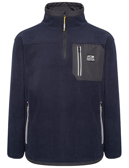Jcb Workwear Jcb Workwear Trade Heavyweight / Zip Tech Fleece - Navy Blue - Customisable Fleeces