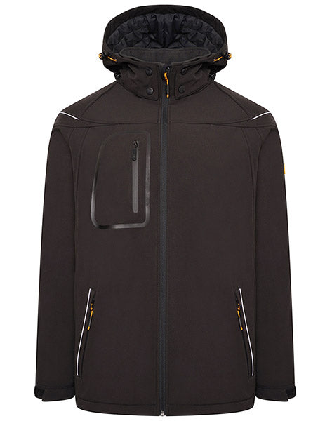 Jcb Workwear Jcb Workwear Trade Hooded Softshell Jacket - Black - Customisable Jackets