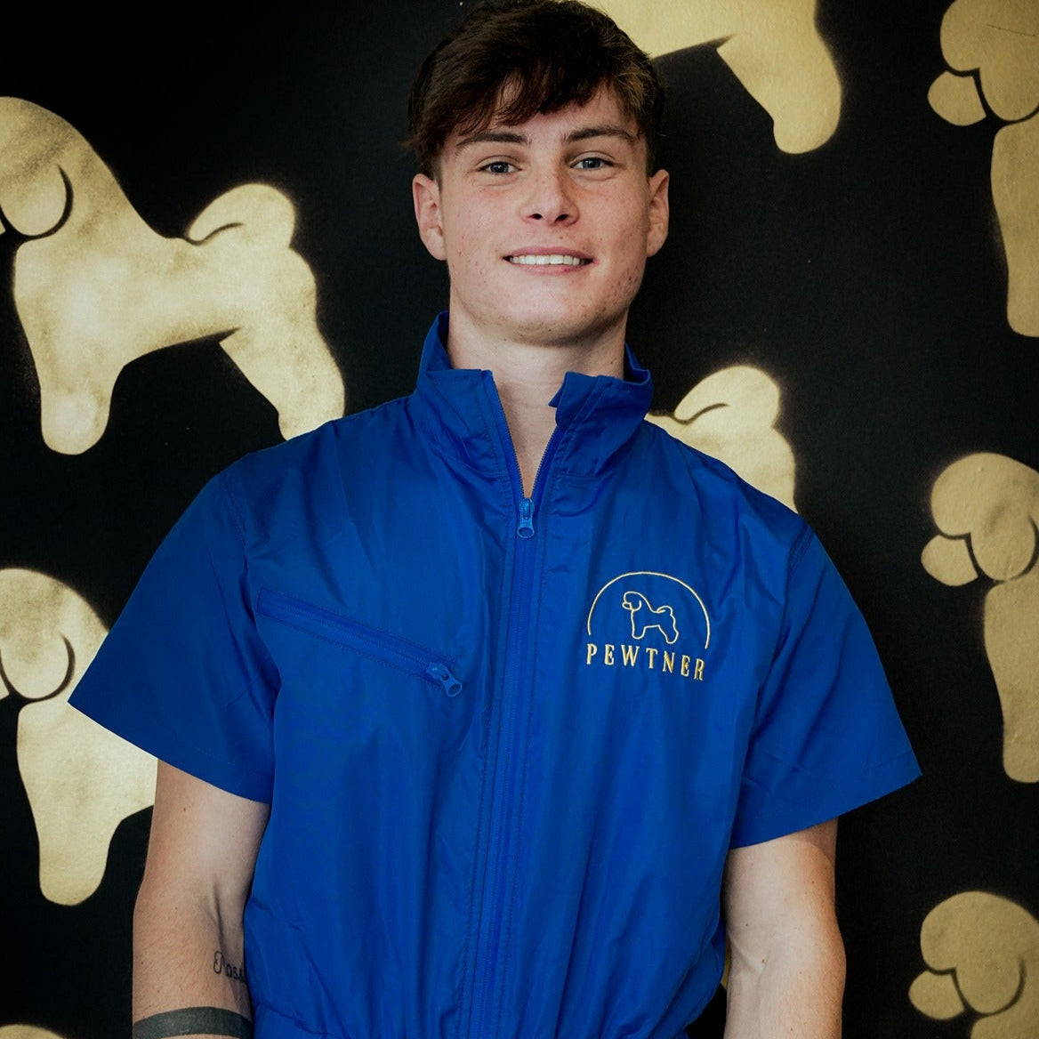 Pewtsuit Unisex - Dog Grooming Jumpsuit/ Overall - - Customisable Workwear