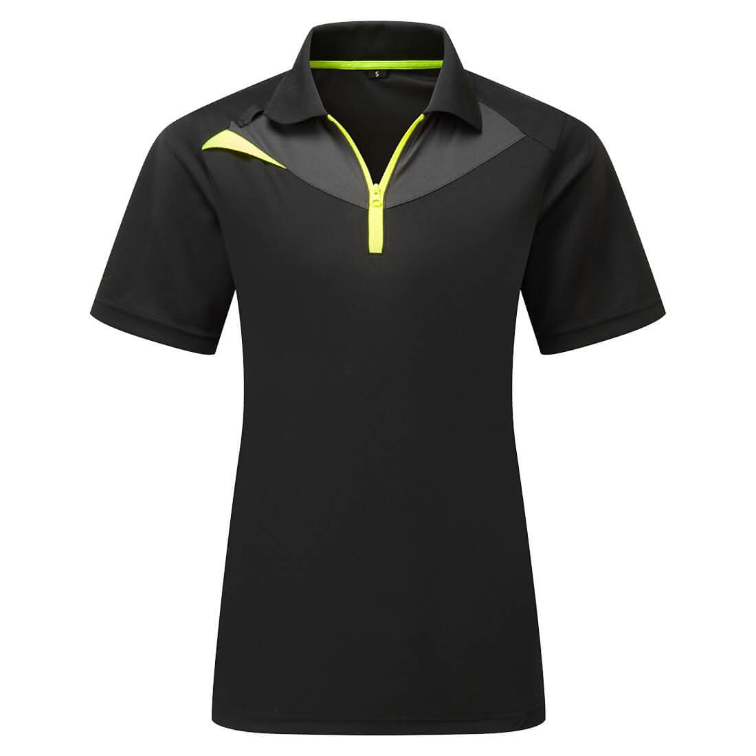 Portwest Dx4 WomenS Polo Shirt SS DX409 - Black - Customisable Polos