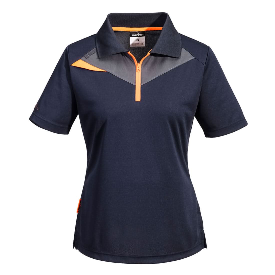 Portwest Dx4 WomenS Polo Shirt SS DX409 - Dark Navy - Customisable Polos