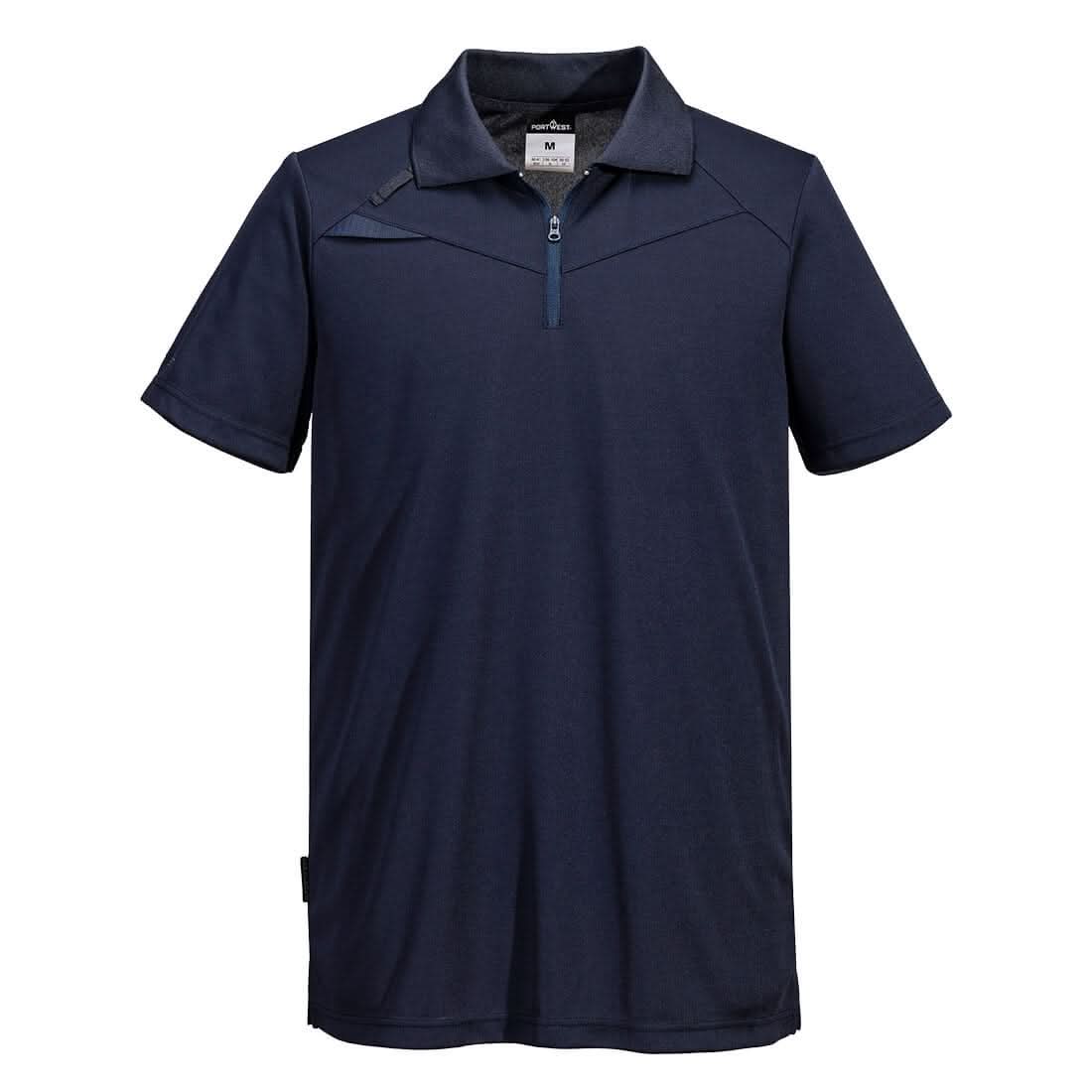 Portwest Dx4 Polo Shirt SS DX410 - All Navy - Customisable Polos