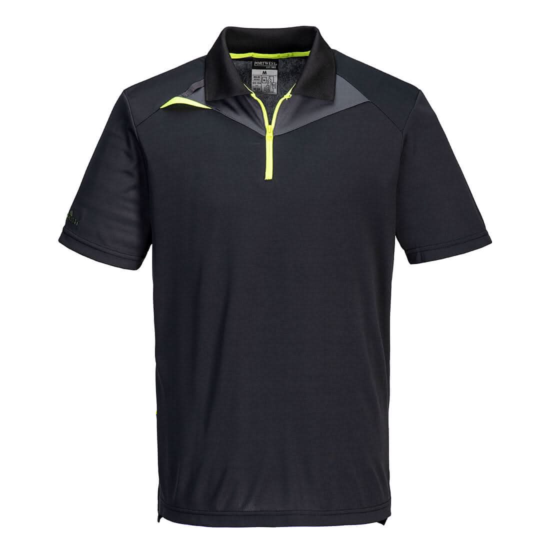 Portwest Dx4 Polo Shirt SS DX410 - Black - Customisable Polos