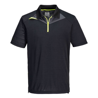 Portwest Dx4 Polo Shirt SS DX410 - Black - Customisable Polos