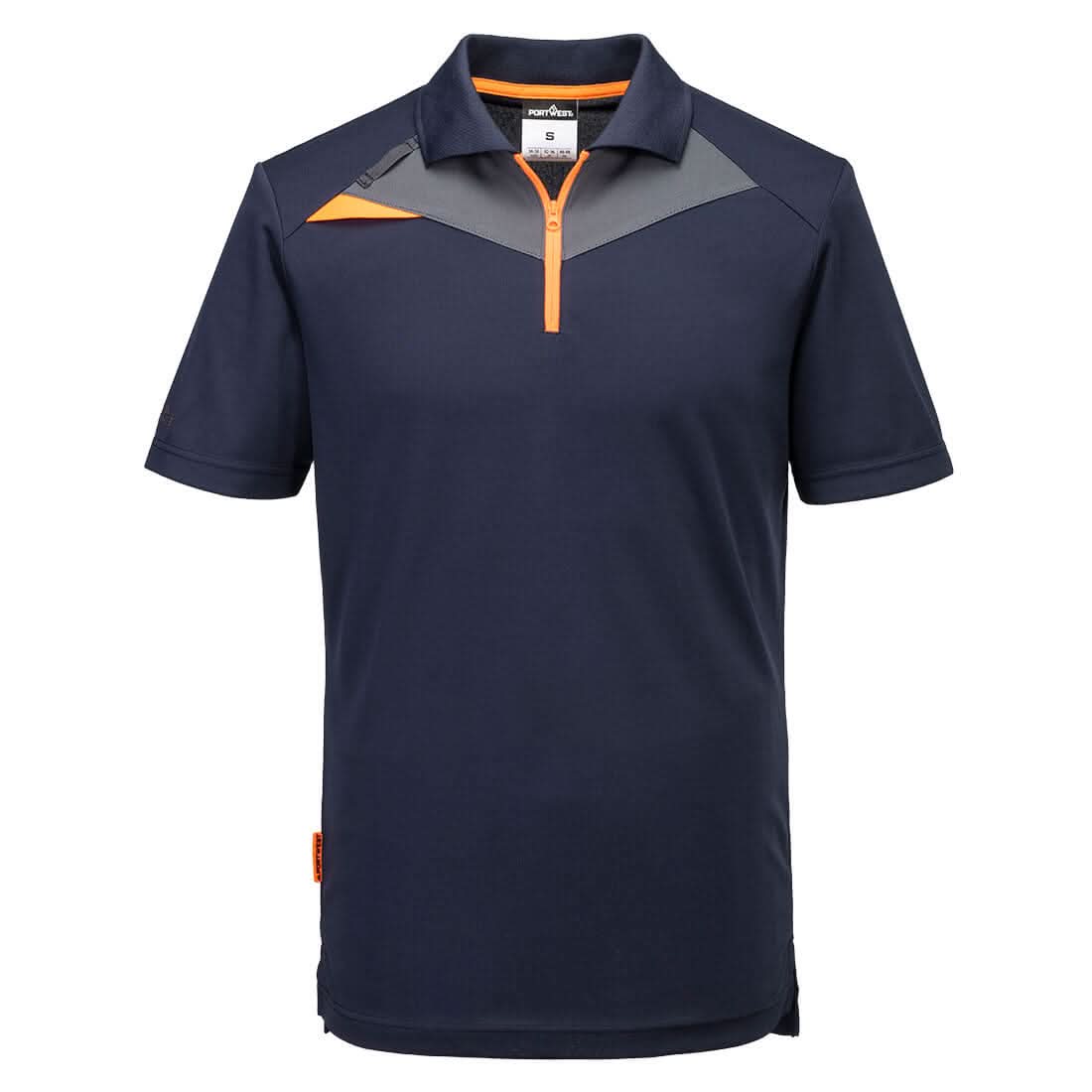 Portwest Dx4 Polo Shirt SS DX410 - Dark Navy - Customisable Polos