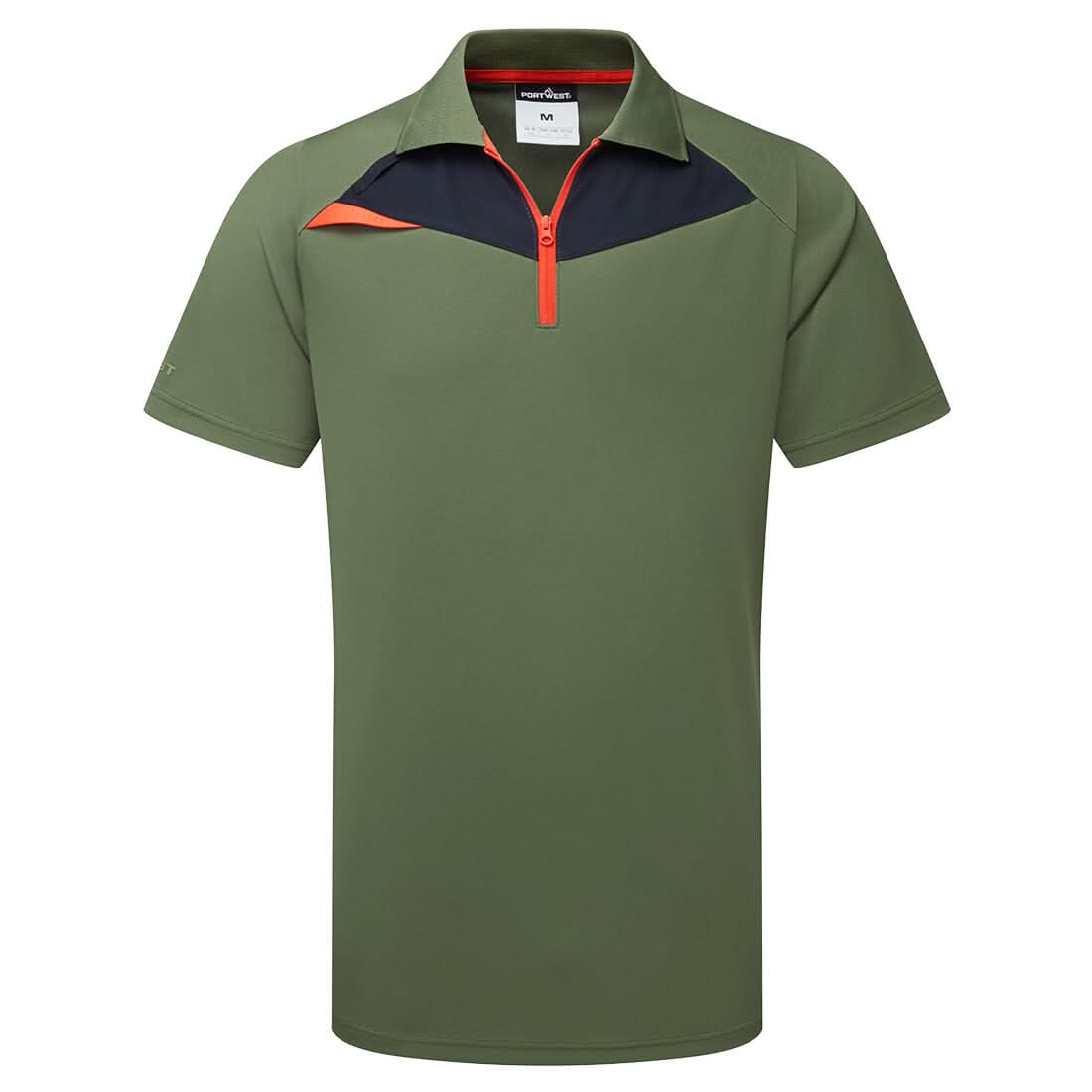 Portwest Dx4 Polo Shirt SS DX410 - Moss Green - Customisable Polos