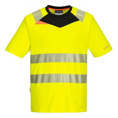 Dx4 Hi Vis T Shirt S/S Dx413 - Yellow Black - Customisable T-Shirt