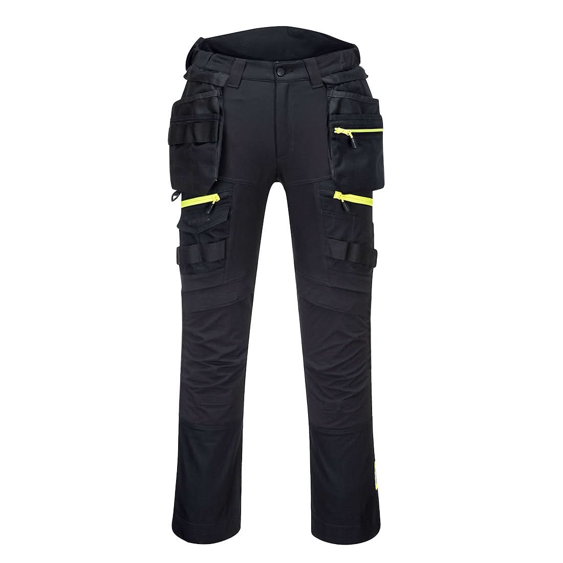 Portwest Dx4 Detachable Holster Pocket Trousers DX440 - Black - Customisable Trousers