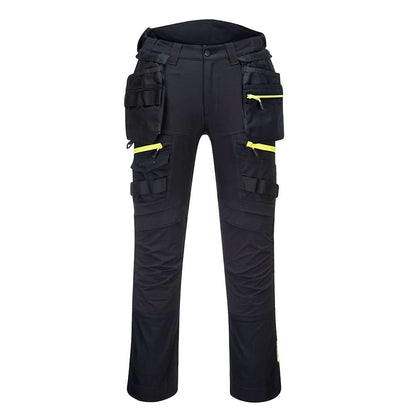 Portwest Dx4 Detachable Holster Pocket Trousers DX440 - Black Short - Customisable Trousers