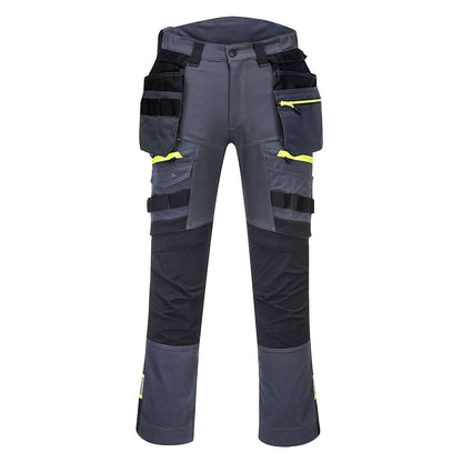 Portwest Dx4 Detachable Holster Pocket Trousers DX440 - Metal Grey - Customisable Trousers