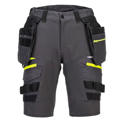 Dx4 Detachable Holster Pocket Shorts Dx444 - Metal Grey - Customisable Shorts