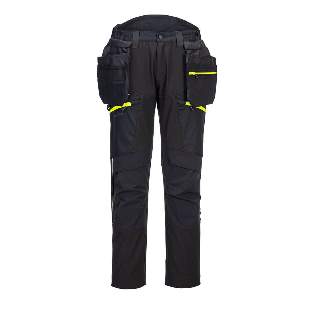 Portwest Dx4 Softshell Trousers 3L DX450 - Black - Customisable Trousers