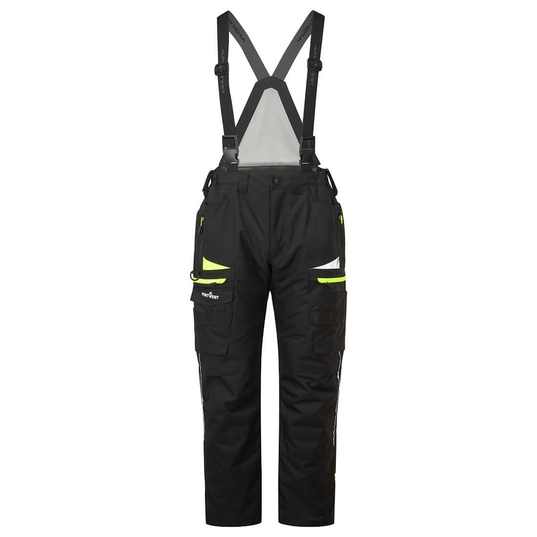 Portwest Dx4 Winter Trousers DX458 - Black - Customisable Trousers