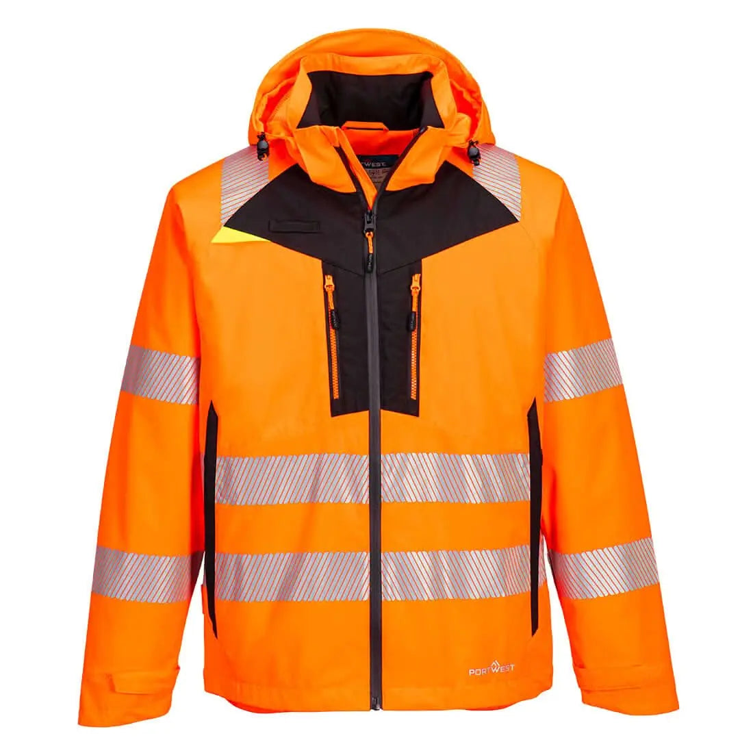 Dx4 Hi Vis Rain Jacket Dx462 - Orange - Customisable Rain Jackets