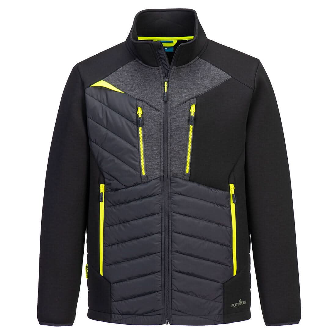 Portwest Dx4 Hybrid Baffle Jacket DX471 - Black - Customisable Jackets