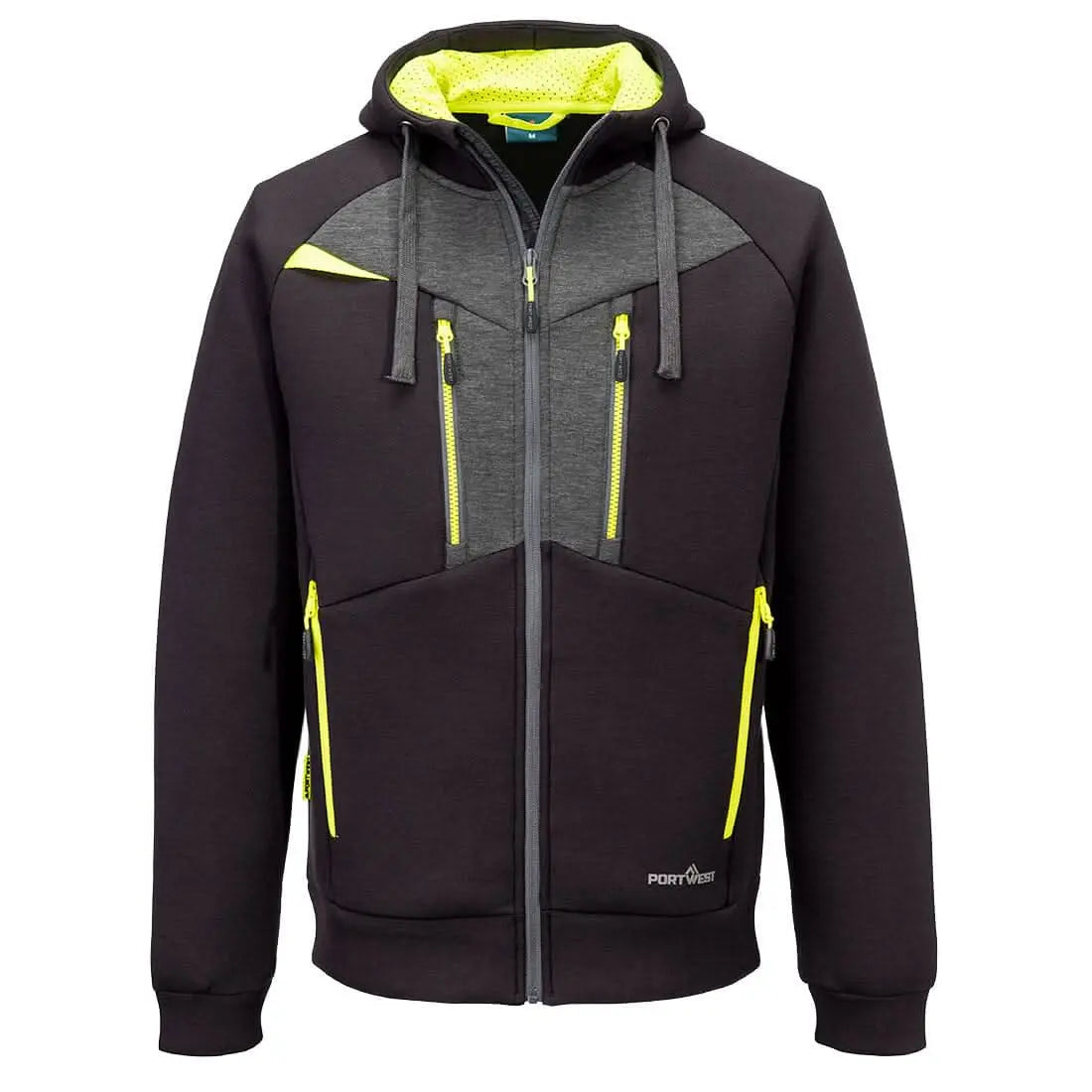 Dx4 Zipped Hoodie Dx472 - Black - Customisable Hoodies