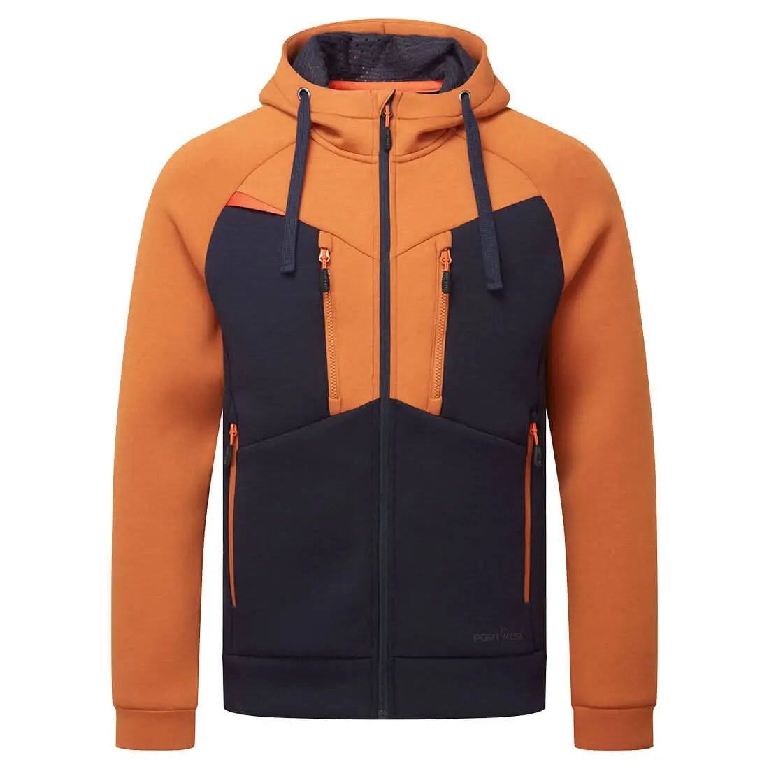 Dx4 Zipped Hoodie Dx472 - Rust - Customisable Hoodies