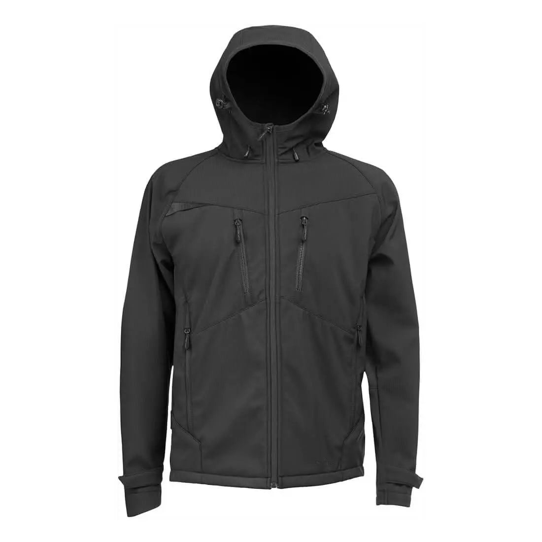 Dx4 Hooded Softshell (3 L) Dx474 - All Black - Customisable Softshell Jackets