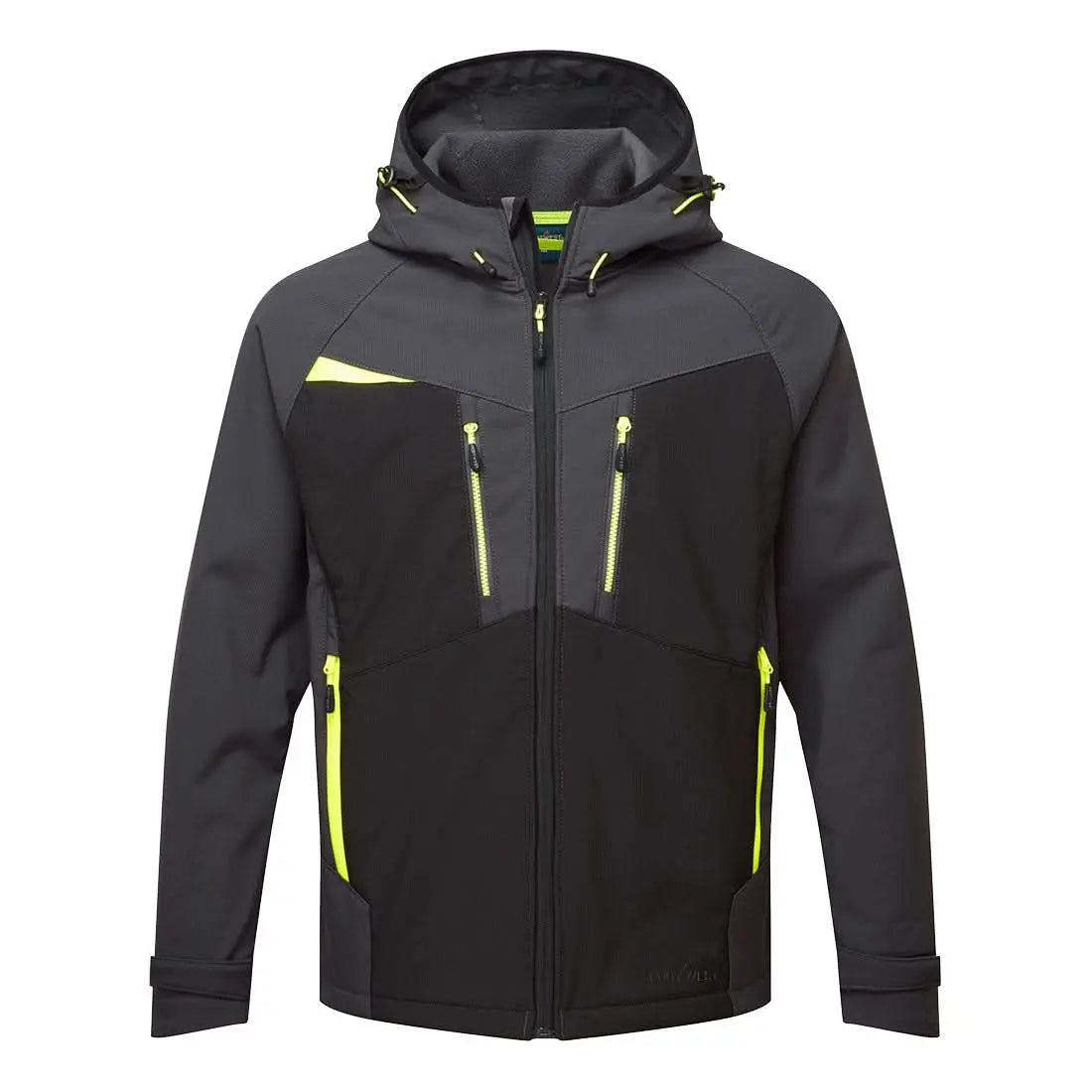 Dx4 Hooded Softshell (3 L) Dx474 - Metal Grey - Customisable Softshell Jackets