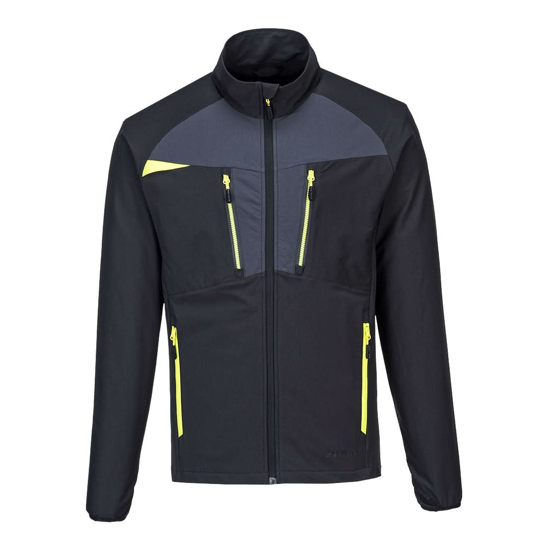 Portwest Dx4 Zip Lightweight Mid Layer DX480 - Black - Customisable Hi-Vis Jackets