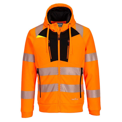 Portwest Dx4 Hi Vis Hoodie DX484 - Orange Black - Customisable Hoodies