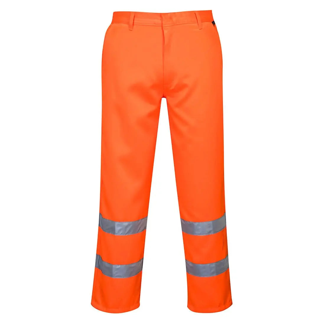 Hi Vis Polycotton Service Trousers E041 - Orange - Customisable Hi-Vis Trousers