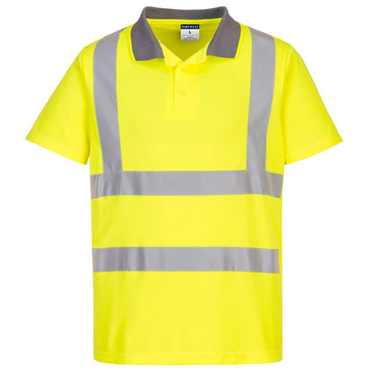 Portwest Eco Hi Vis Polo Shirt SS 6 Pack EC10 - Yellow - Customisable Hi-Vis Polos