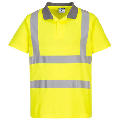 Eco Hi Vis Polo Shirt S/S (6 Pack) Ec10 - Yellow - Customisable Polo Shirts