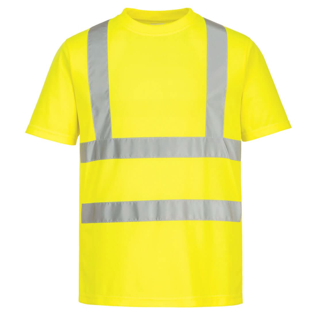 Portwest Eco Hi Vis T Shirt SS 6 Pack EC12 - Yellow - Customisable Hi-Vis T-Shirts