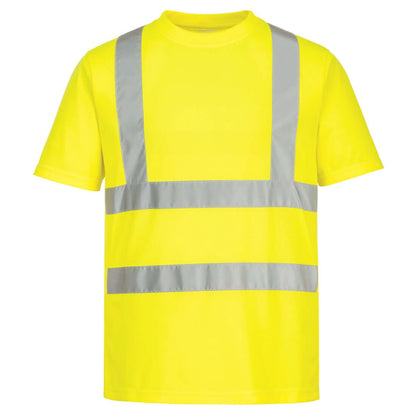 Portwest Eco Hi Vis T Shirt SS 6 Pack EC12 - Yellow - Customisable Hi-Vis T-Shirts
