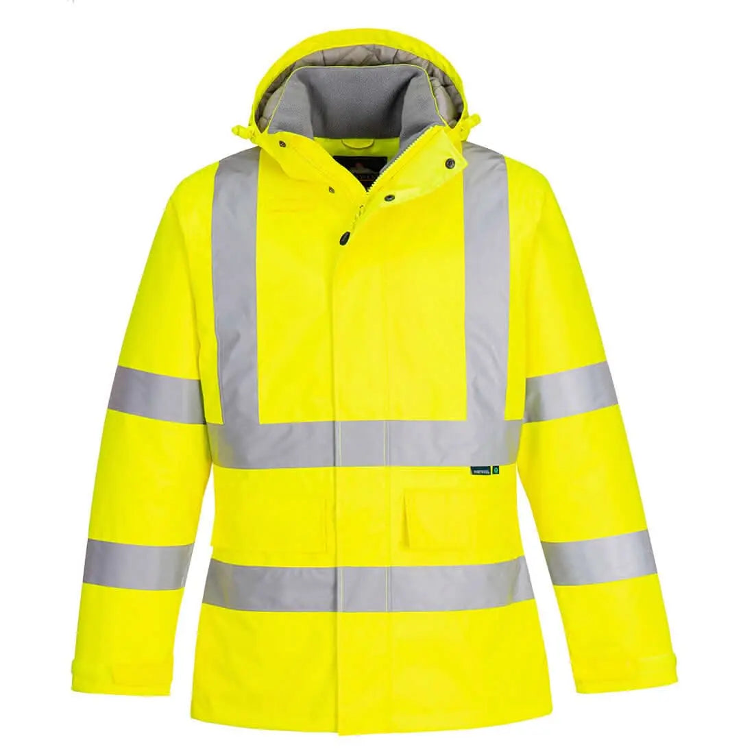 Eco Hi Vis Winter Jacket Ec60 - Yellow - Customisable Insulated Jackets