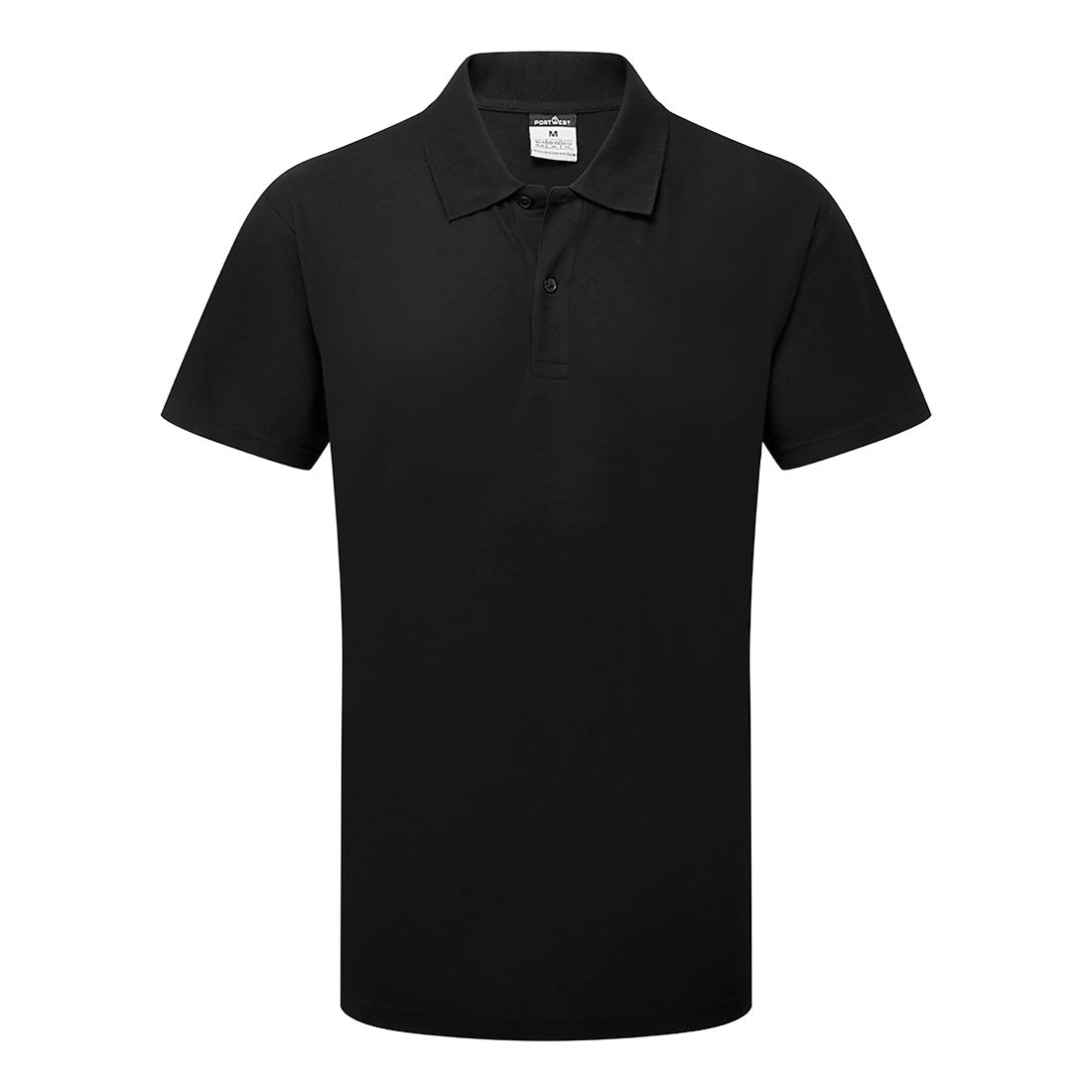 Es1 Essential Polo Shirt S/S Es210 - Black - Customisable Polo Shirts