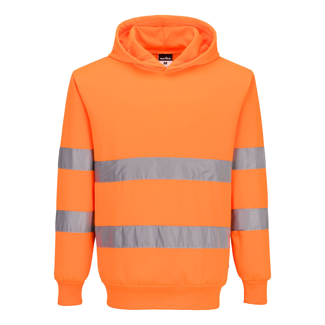Es1 Essential Hi Vis Hooded Sweatshirt Es304 - Orange - Customisable Hoodies