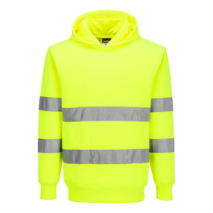 Es1 Essential Hi Vis Hooded Sweatshirt Es304 - Yellow - Customisable Hoodies