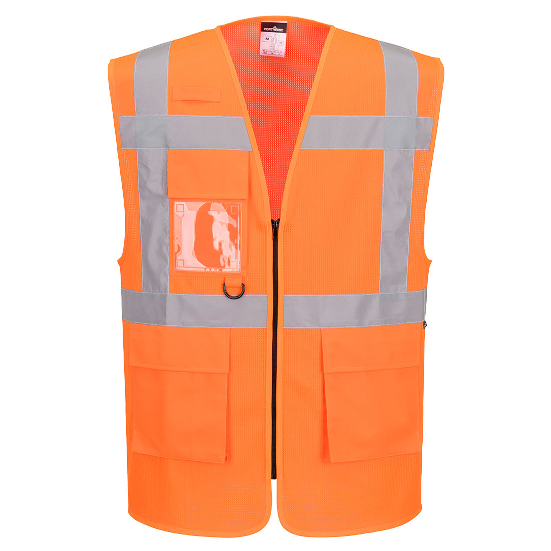 Es1 Essential Hi Vis Mesh Executive Vest Es376 - Orange - Customisable Vests