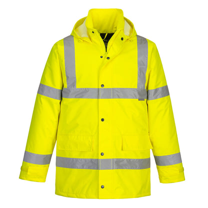 Essential Hi Vis Winter Traffic Jacket Es460 - Yellow - Customisable Jackets