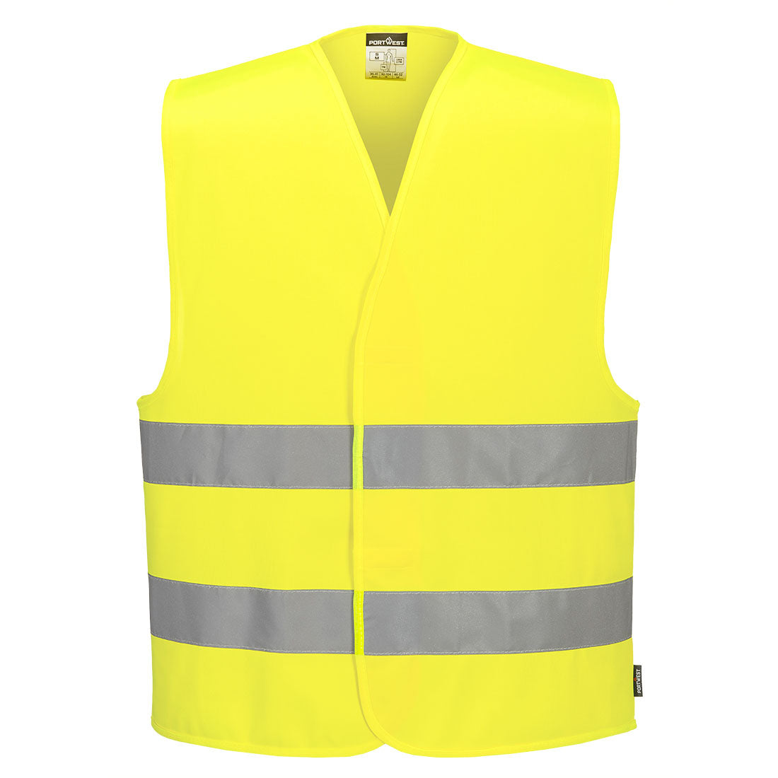 Es1 Essential Hi Vis Two Band Vest Es474 - Yellow - Customisable Vests