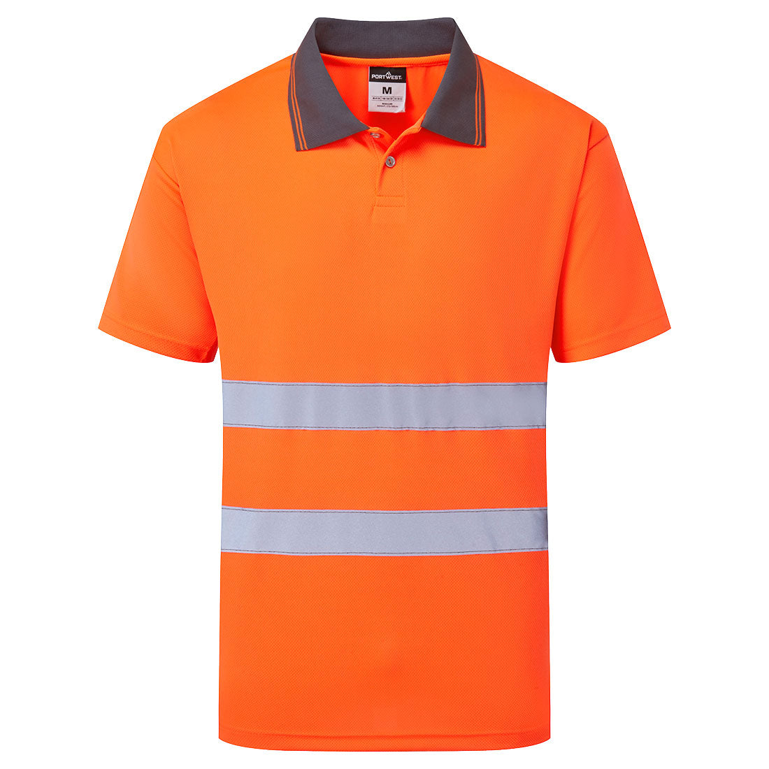 Es1 Essential Hi Vis Polo Shirt S/S Es477 - Orange - Customisable Polo Shirts