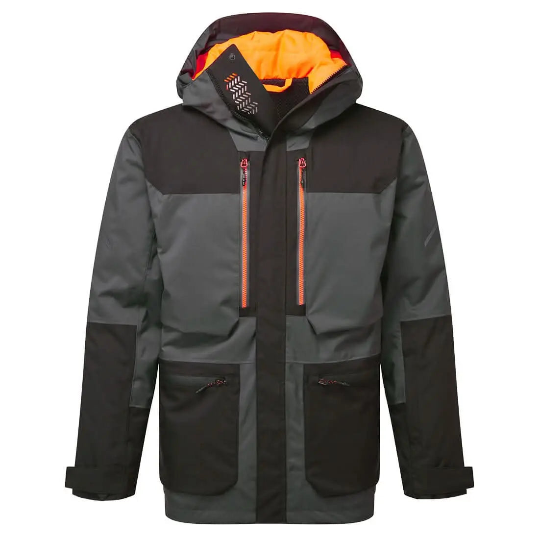 Ev4 Winter Parka Jacket Ev461 - Metal Grey Tall - Customisable Insulated Jackets