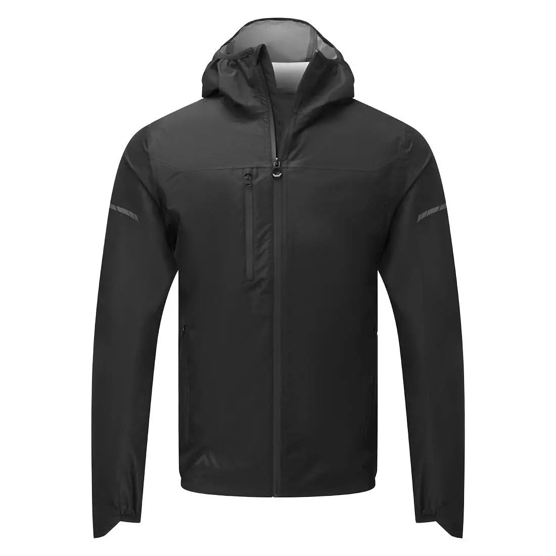 Ev4 Packable Waterproof Jacket Ev466 - Black - Customisable Rain Jackets