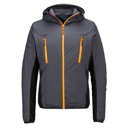 Portwest EV4 Insulated Hybrid Jacket EV470 - Metal Grey - Customisable Jacket