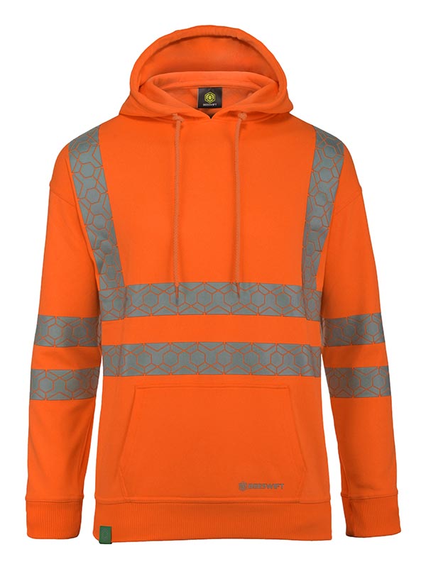 Envirowear Beeswift Envirowear Recyclable Hi Vis Hoodie - - Customisable Sweatshirts